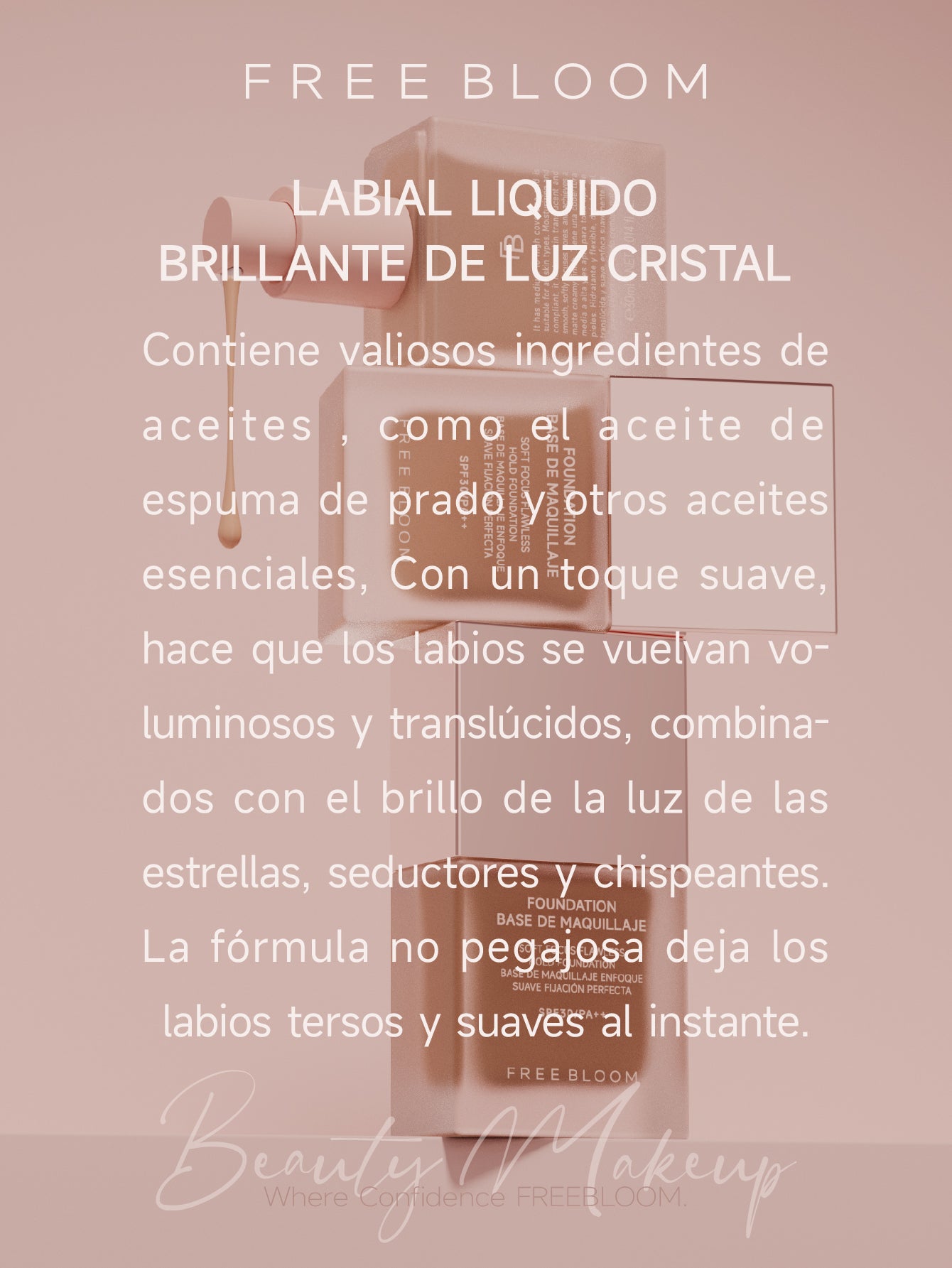 Free Bloom Base de maquillaje Enfoque suave Fijación perfecta