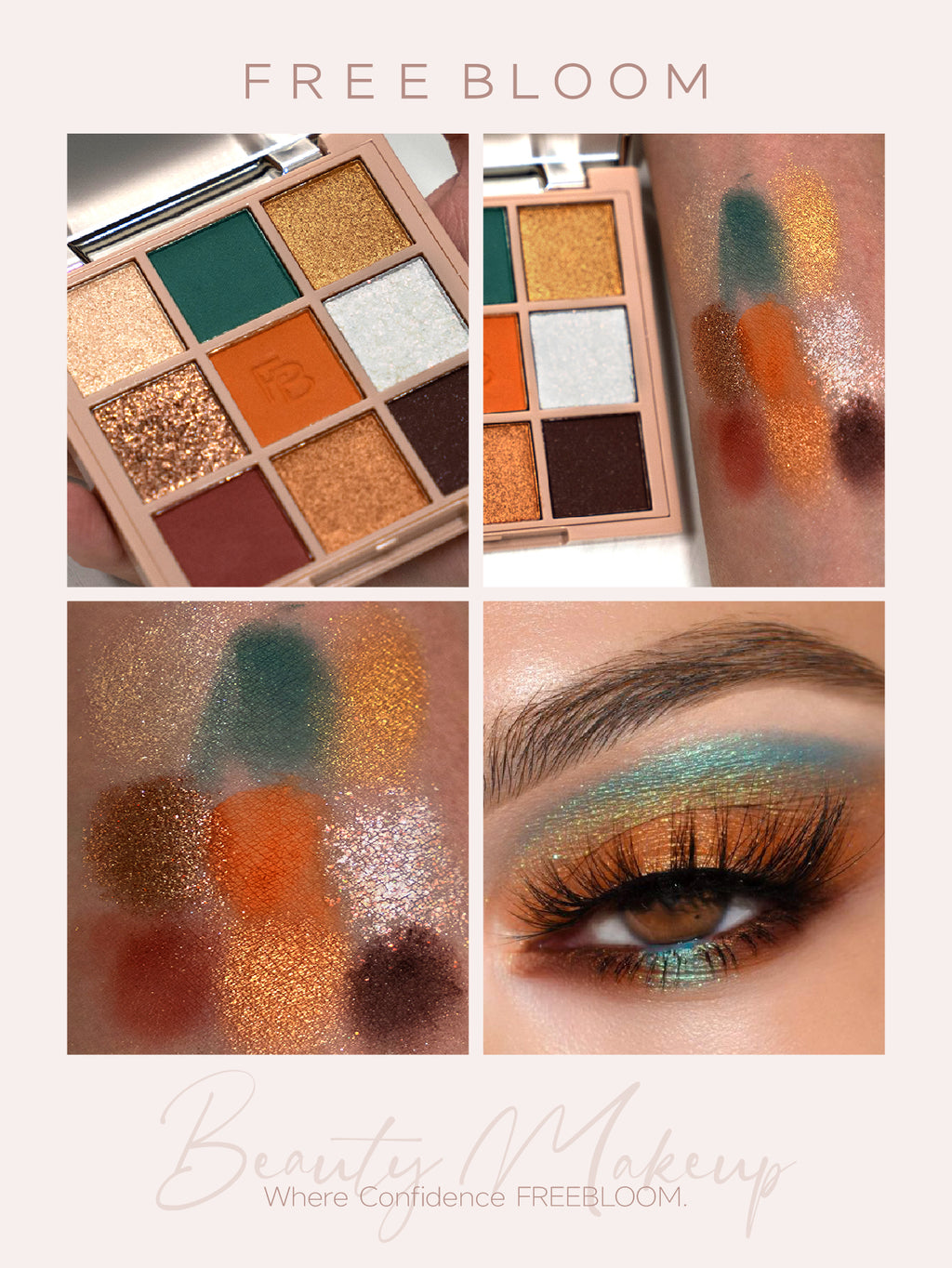 Sombra de ojos de 9 colores