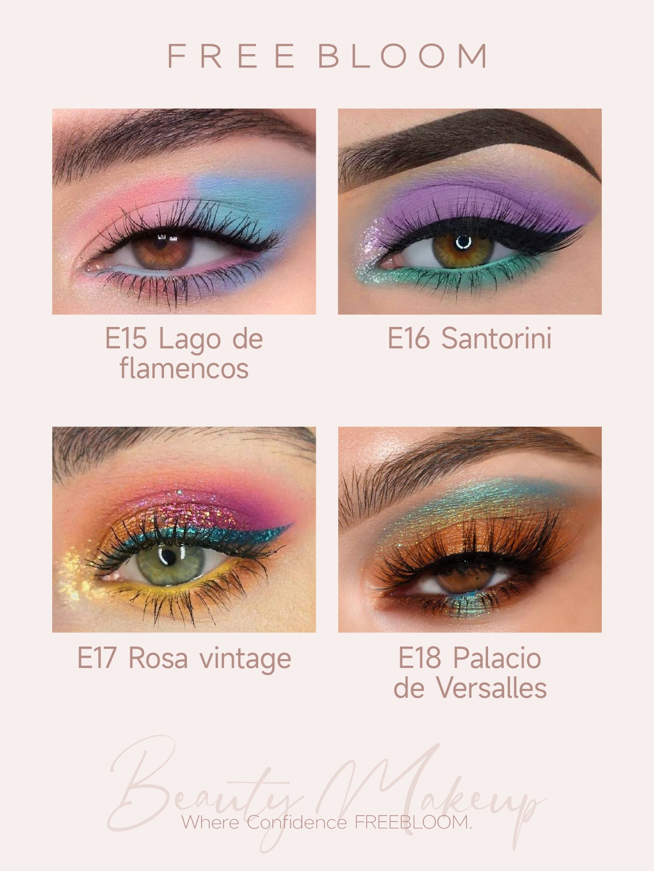 Sombra de ojos de 9 colores
