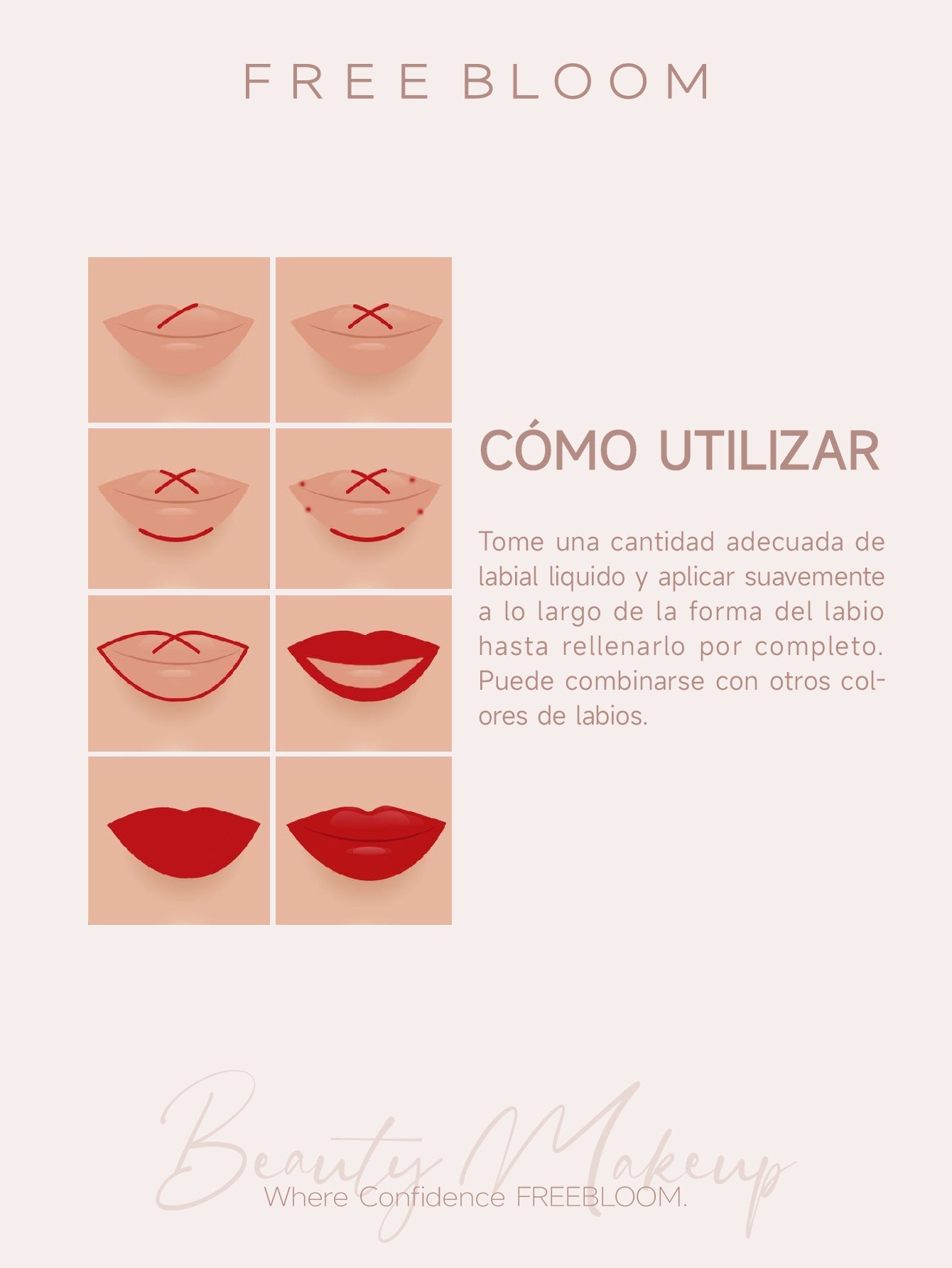 Free Bloom labial liquido brillante de Luz Cristal