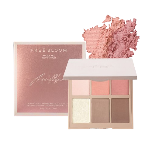 Free Bloom paleta de contorno tridimensional de 6 colores