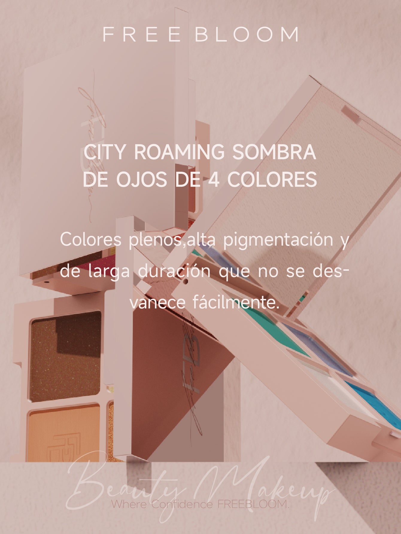 Free Bloom City Roaming Sombra de ojos de 4 colores