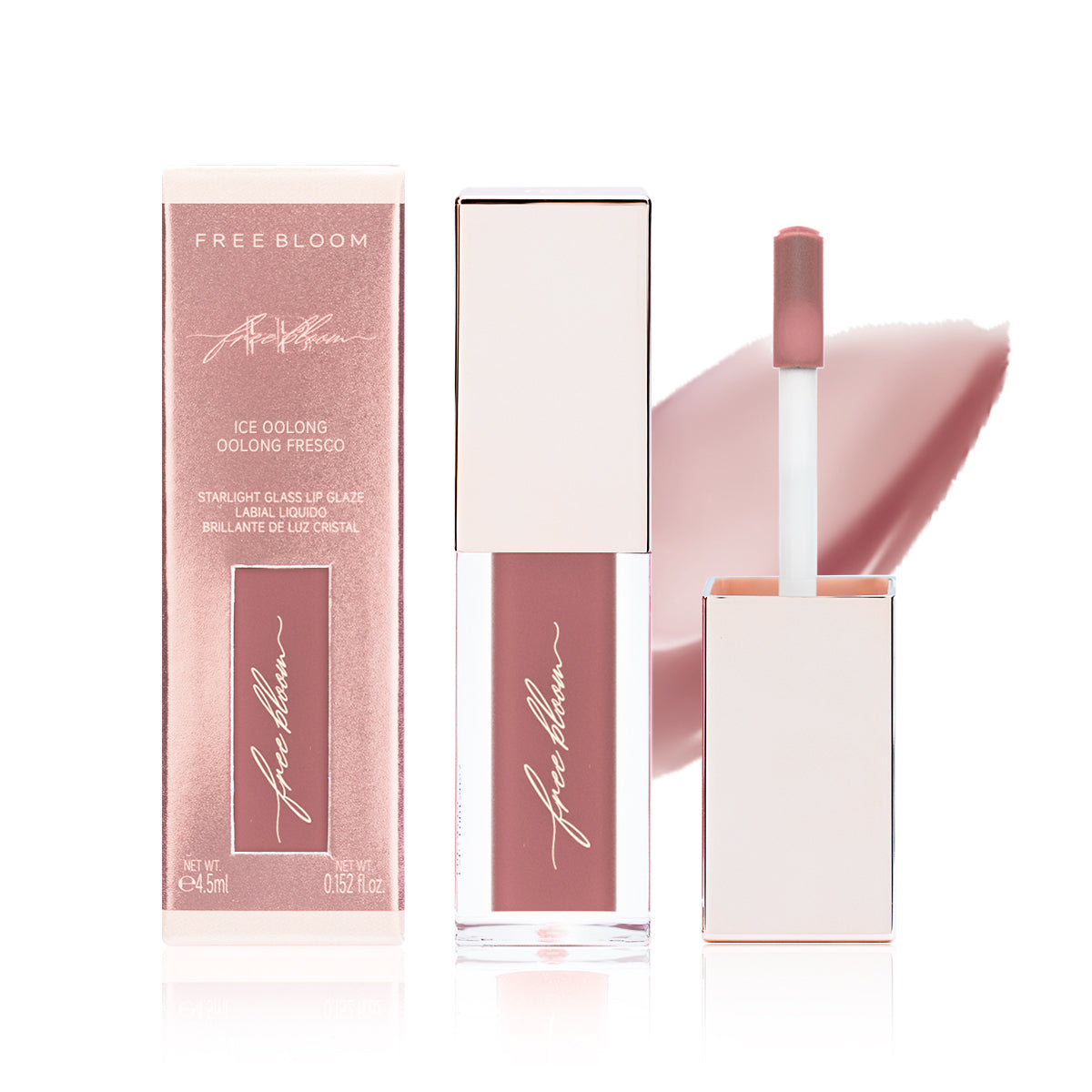 Free Bloom labial liquido brillante de Luz Cristal