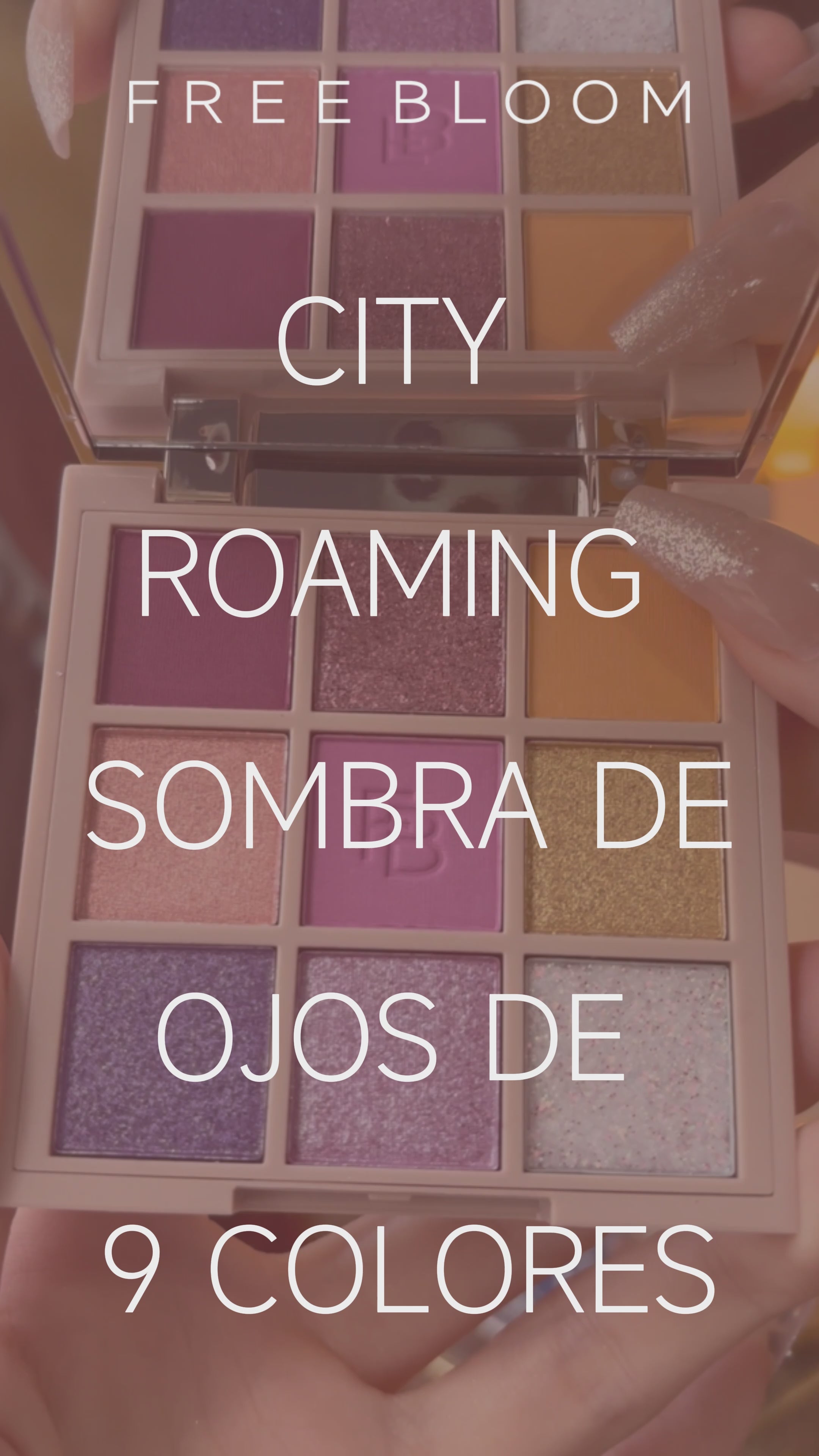 Sombra de ojos de 9 colores