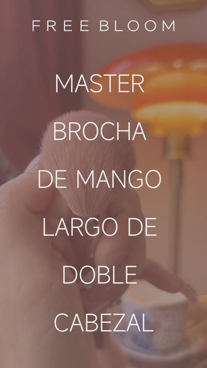 Free Bloom brocha multifunción de doble cabezal，de ojos glamuroso y el contorneado 3D